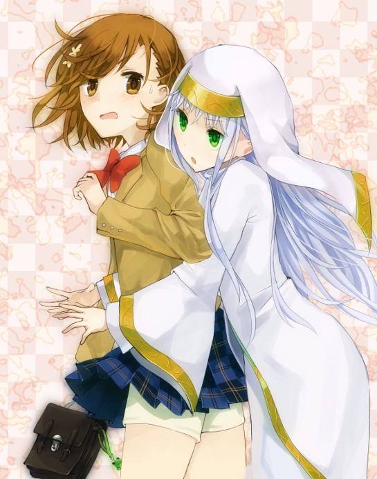 misaka mikoto and index (toaru majutsu no index) drawn by yocchin