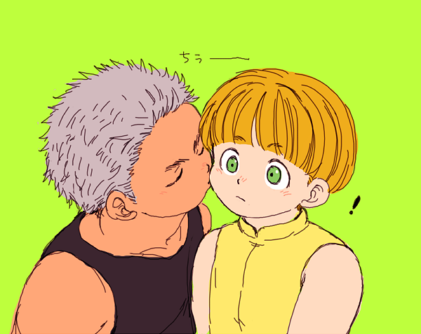 shalnark and uvogin (hunter x hunter) drawn by hanba_guyokota