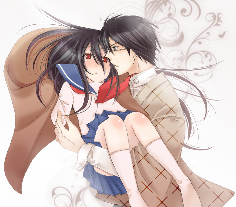itoshiki nozomu and komori kiri (sayonara zetsubou sensei) drawn by a_b_c_dack