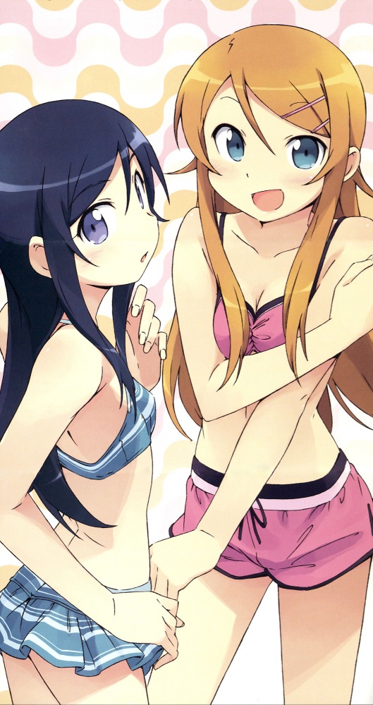 kousaka kirino and aragaki ayase (ore no imouto ga konna ni kawaii wake ga nai) drawn by kanzaki_hiro
