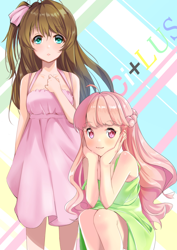 tamasaka makoto and orikasa ayumu (tokyo 7th sisters) drawn by koukoku