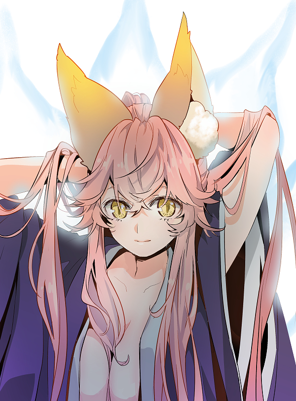 tamamo and tamamo no mae (fate and 2 more) drawn by kurusu_piyo