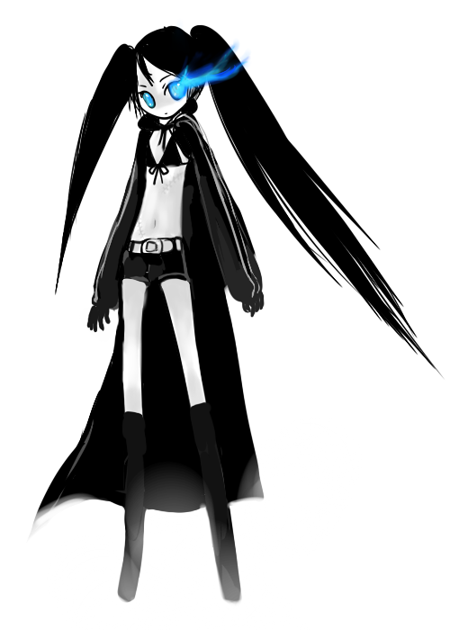 black rock shooter (black rock shooter) drawn by doku_raspberry