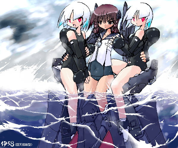kaiten and i-58 (original) drawn by yonezuka_ryou