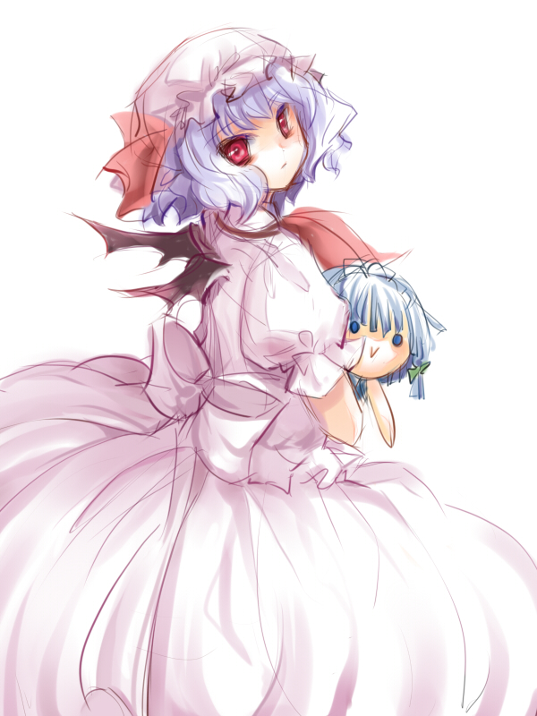 remilia scarlet and izayoi sakuya (touhou) drawn by rie_(reverie)
