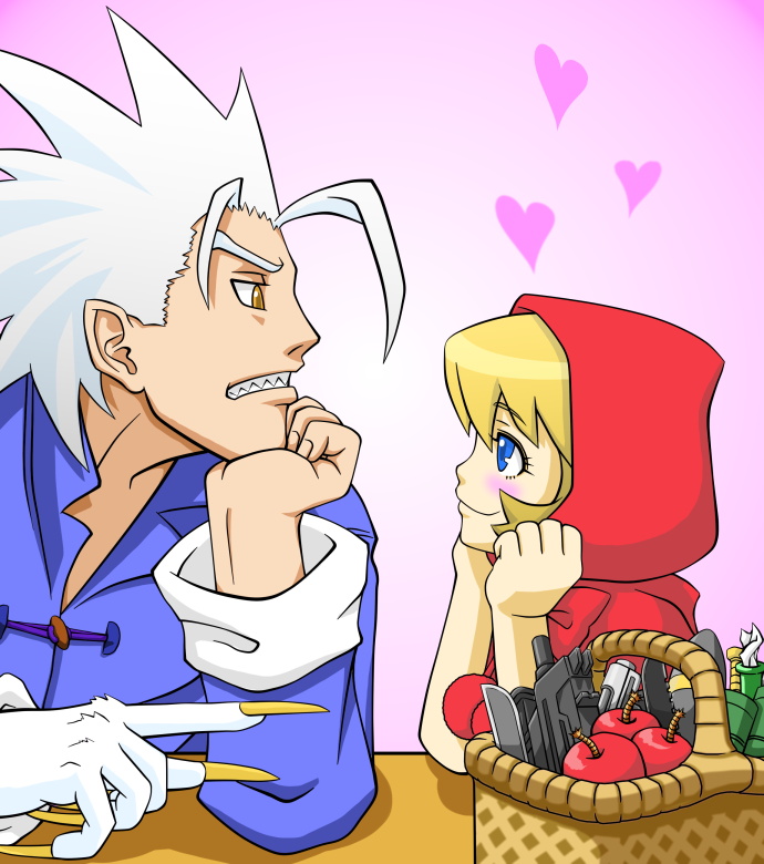 b.b. hood and jon talbain (darkstalkers) drawn by blackmen_grazie
