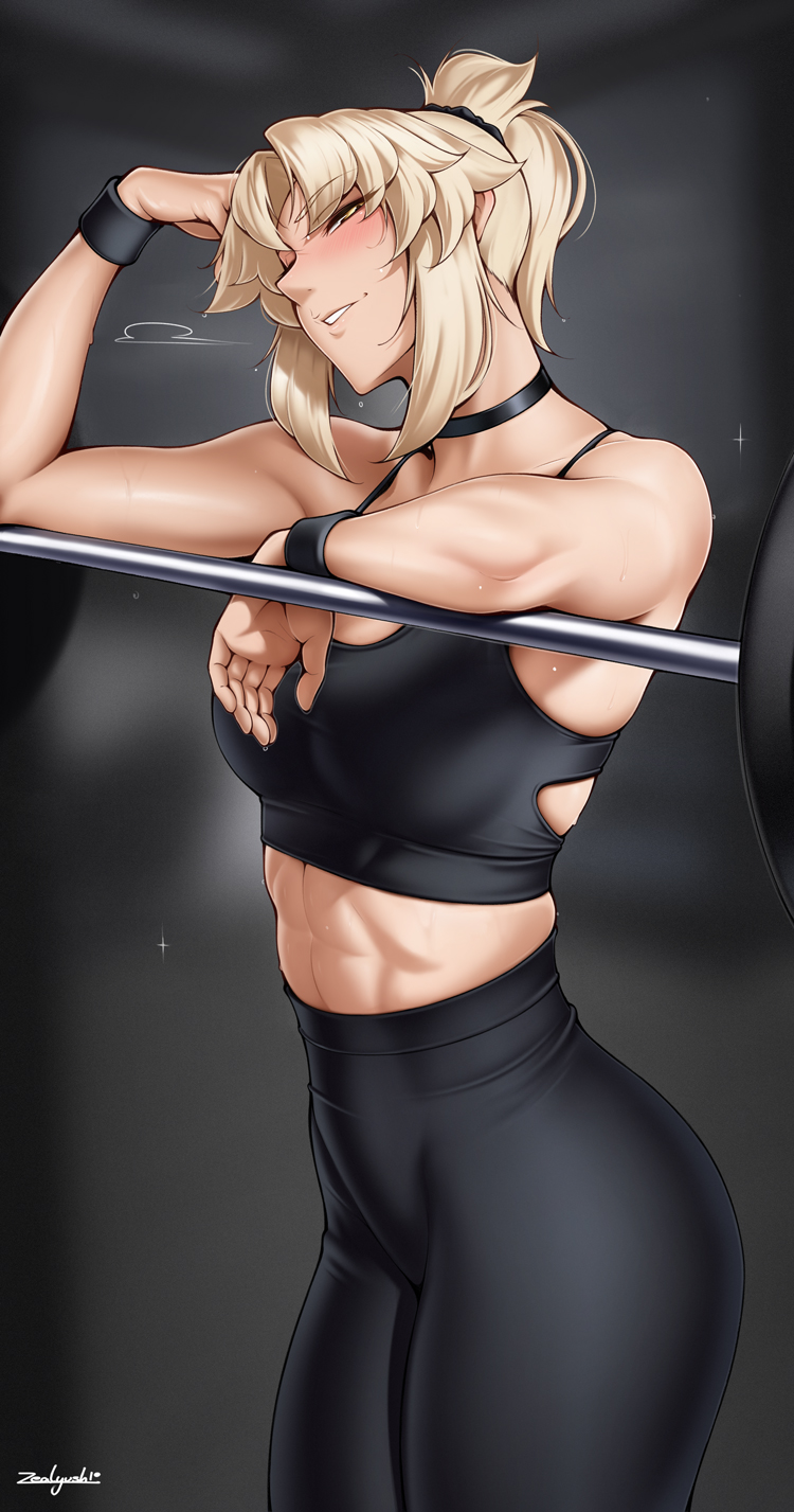 mordred (fate and 2 more) drawn by zealyush