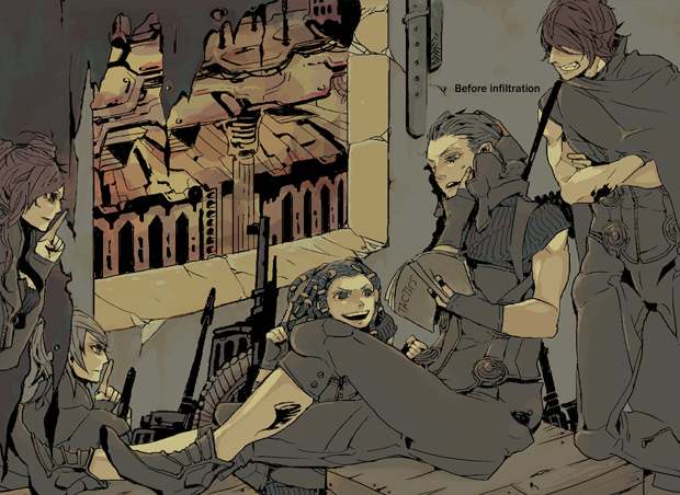 serph, heat, argilla, gale, and cielo (digital devil saga) drawn by megajet