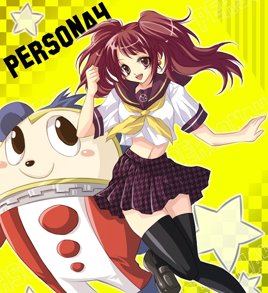 kujikawa rise and kuma (persona and 1 more) drawn by su_(pixiv44447)
