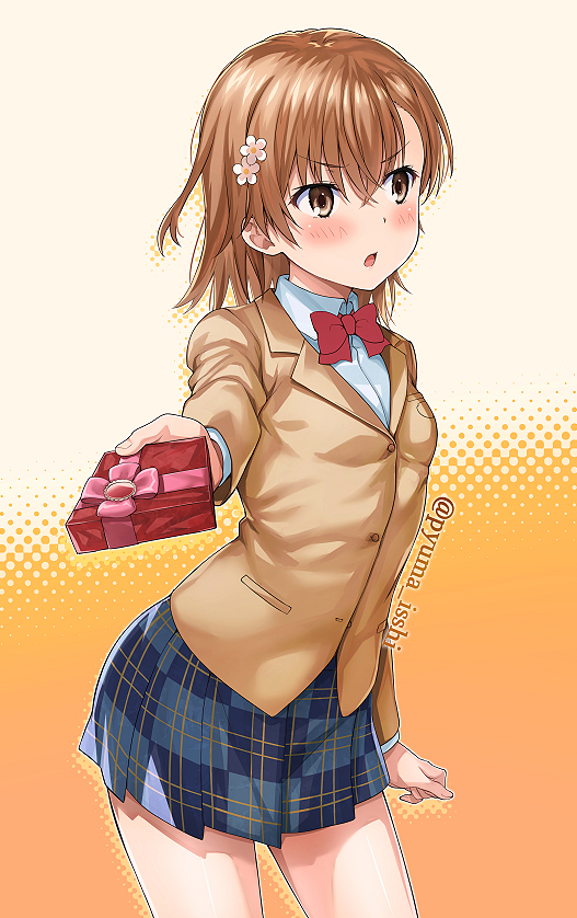 misaka mikoto (toaru majutsu no index and 1 more) drawn by isshi_pyuma