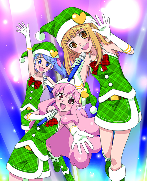 shinonome sonata, aida orine, and yokomizo makoto (akb0048) drawn by hiyori_(nyatto)