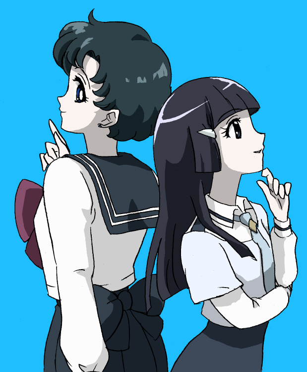 aoki reika, mizuno ami, and kate higgins (precure and 2 more) drawn by kyakya