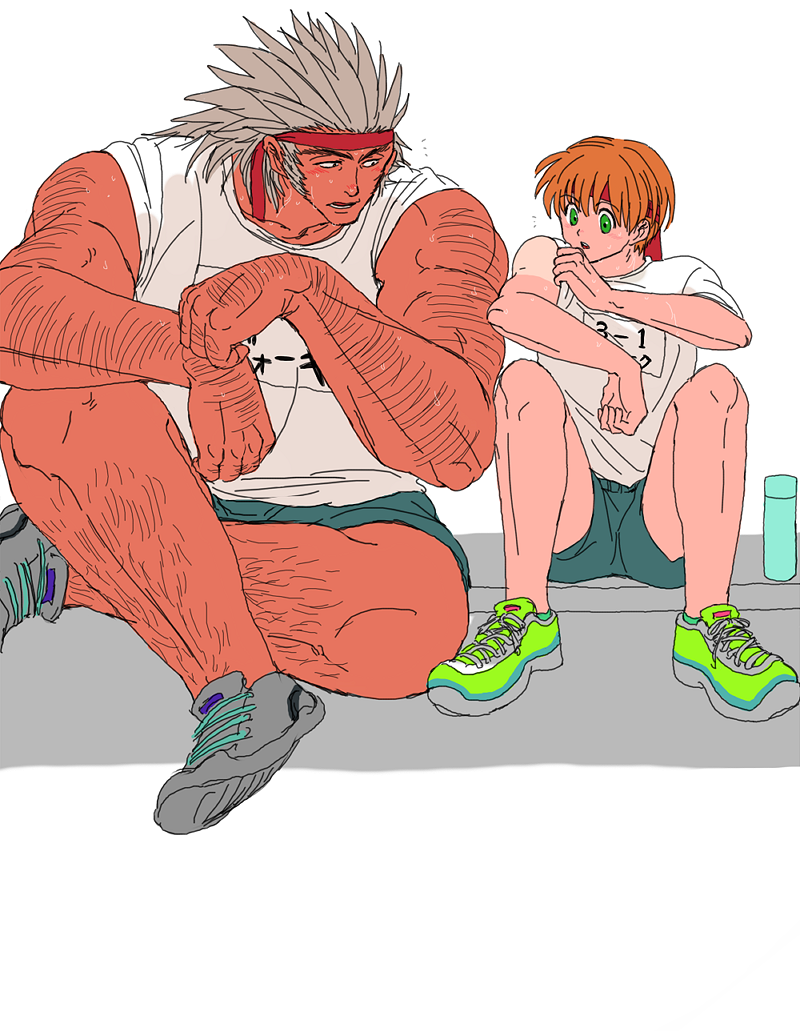 shalnark and uvogin (hunter x hunter) drawn by hanba_guyokota
