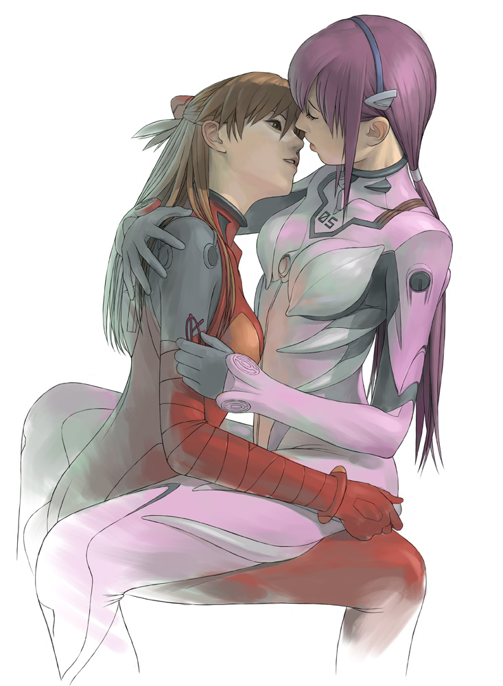 souryuu asuka langley and makinami mari illustrious (neon genesis evangelion and 2 more) drawn by watanabe_yasuaki
