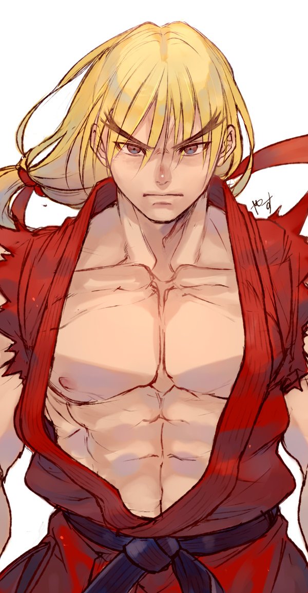 ken masters (street fighter and 1 more) drawn by yasunososaku