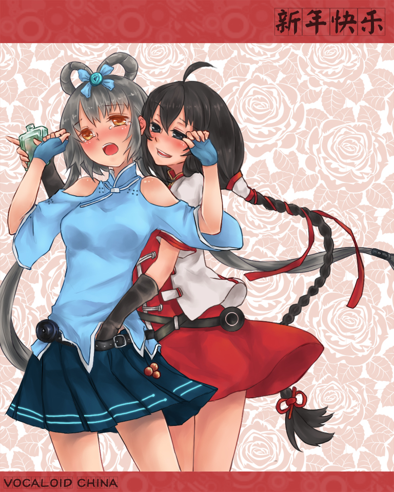 luo tianyi and yuezheng ling (vocaloid and 1 more) drawn by torein