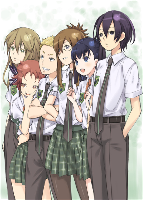 straussky megumika, nicholas browning, seron maxwell, jenny jones, natalia steinbeck, and 1 more (megu to seron) drawn by mizuki_makoto