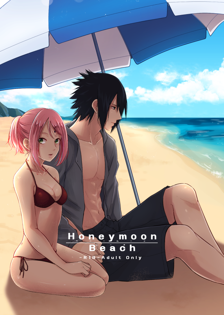 haruno sakura and uchiha sasuke (naruto and 2 more) drawn by ohringood