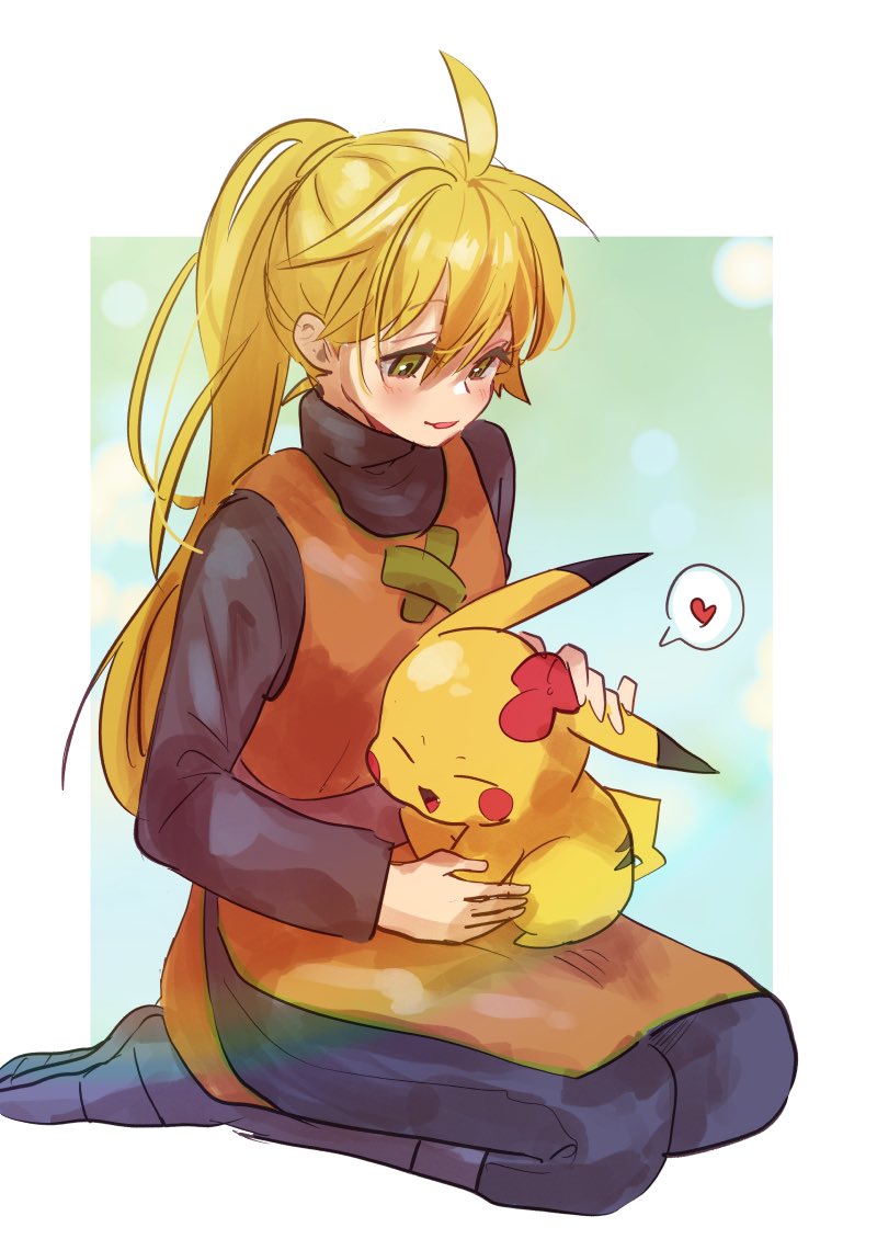 pikachu, yellow, and chuchu (pokemon and 1 more) drawn by marutoko45