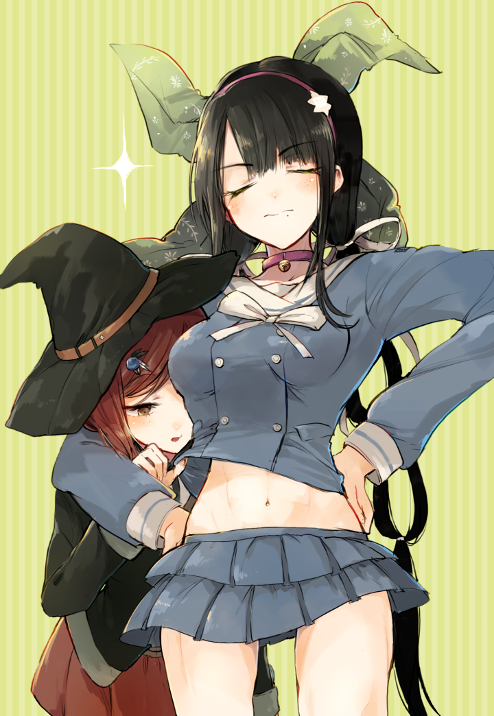 yumeno himiko and chabashira tenko (danganronpa and 1 more) drawn by hisona_(suaritesumi)