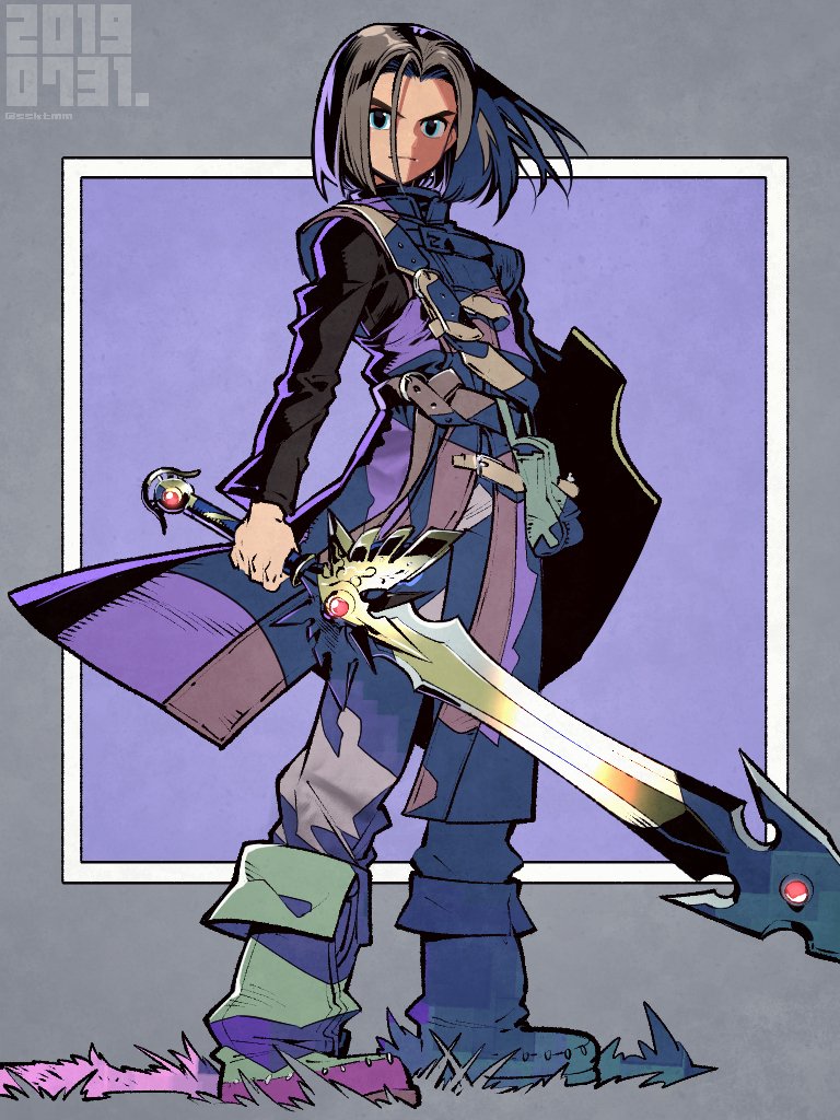 hero (dragon quest and 2 more) drawn by sasaki_tomomi