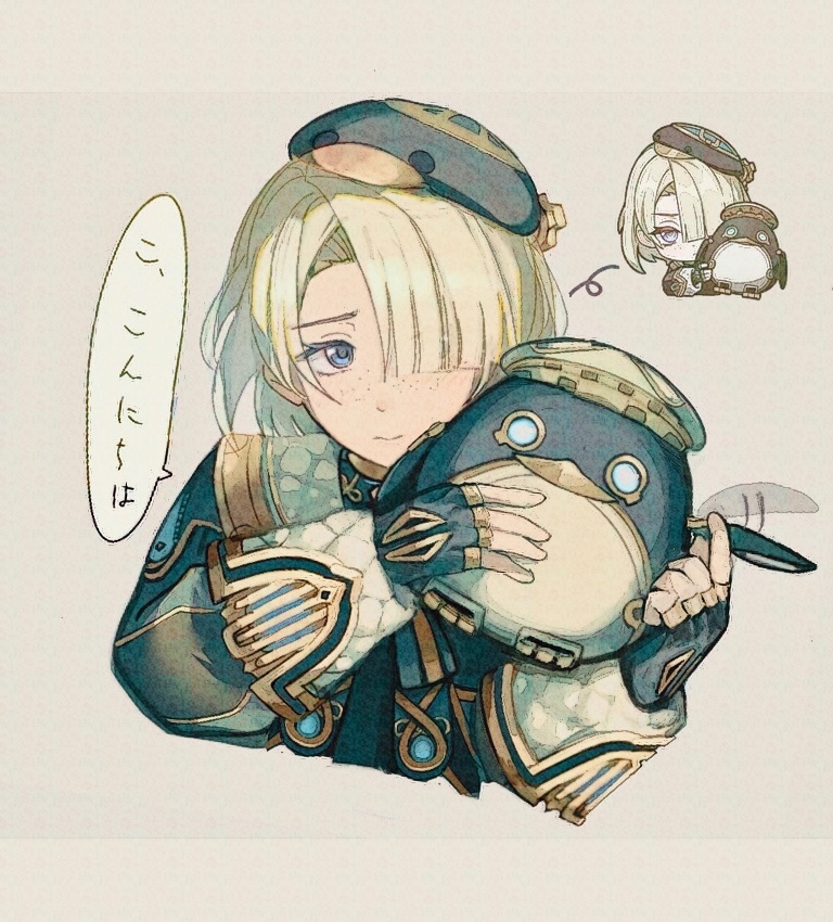 freminet and pers (genshin impact) drawn by lastweek_1