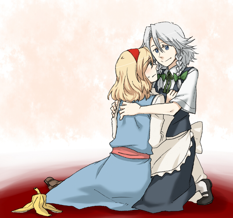 izayoi sakuya and alice margatroid (touhou) drawn by torinone