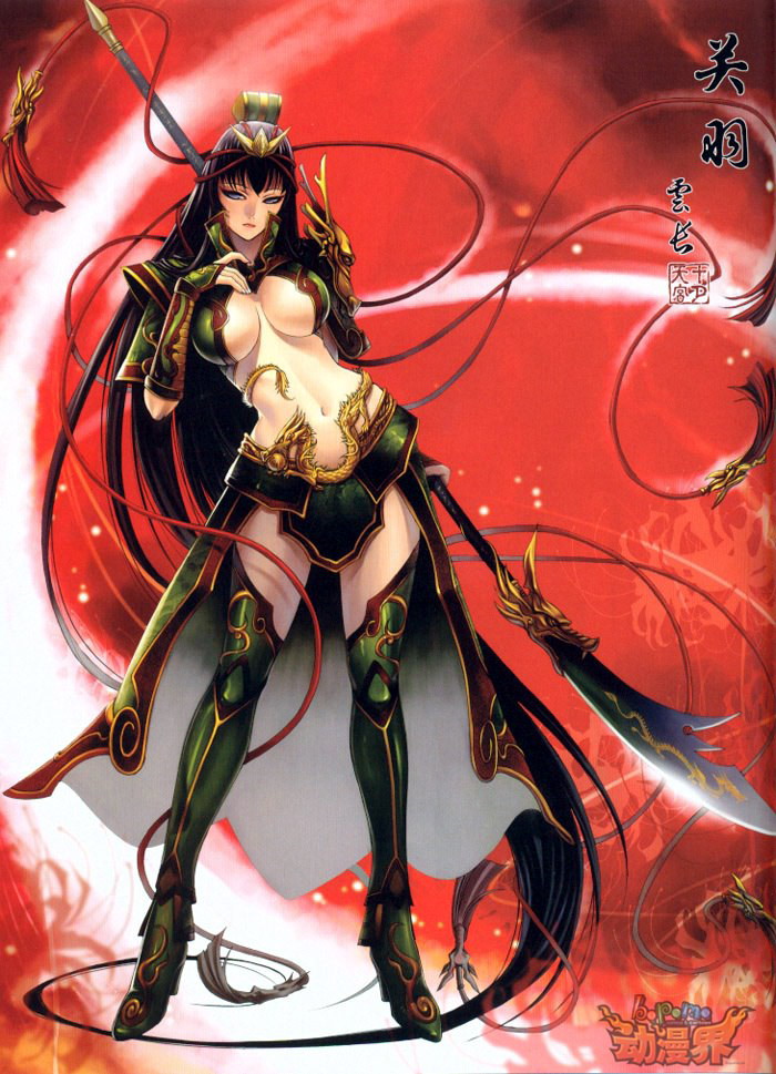guan yu (shin sangoku musou and 1 more) drawn by shiyue_tiangong