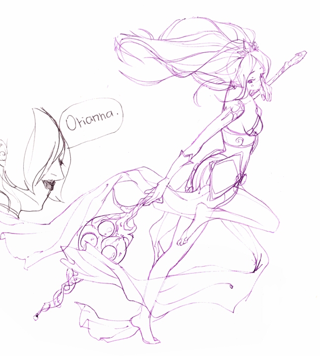 janna and orianna (league of legends) drawn by qi1san