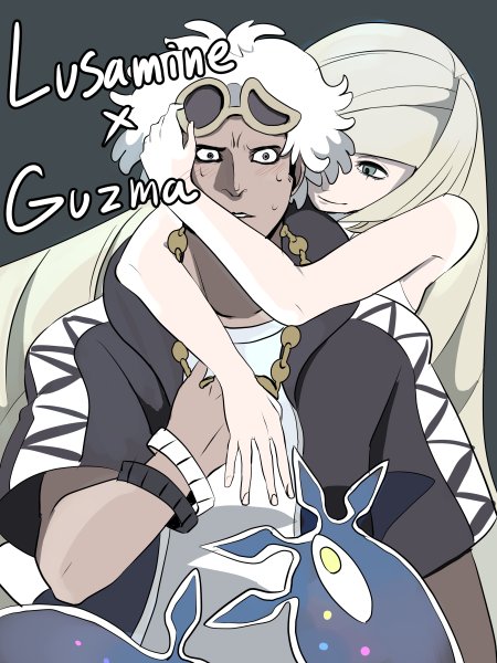 lusamine, guzma, and nihilego (pokemon and 1 more) drawn by yurei-tekina_nanika