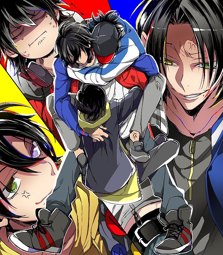 yamada ichiro, yamada saburo, and yamada jiro (hypnosis mic) drawn by maco_latte