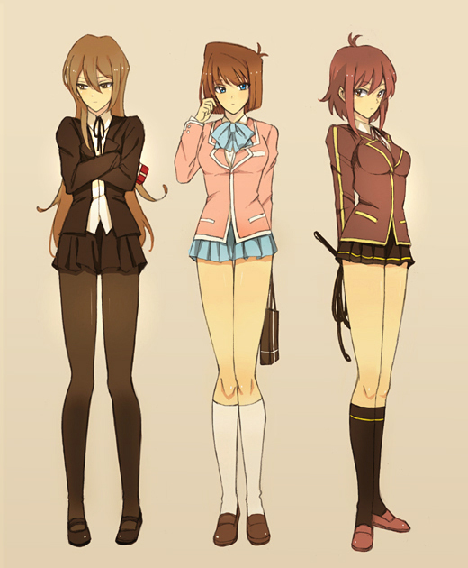 tenjouin asuka, izayoi aki, and mazaki anzu (yu-gi-oh! and 3 more) drawn by natsuki_(sktbdisk)