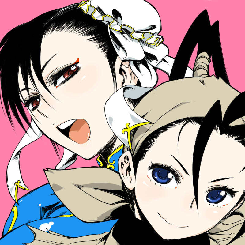 chun-li and ibuki (street fighter) drawn by nonjake