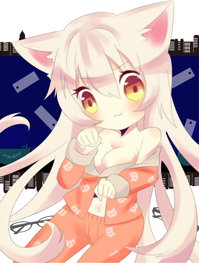 hanekawa tsubasa and black hanekawa (monogatari) drawn by fujiyama_ichiha