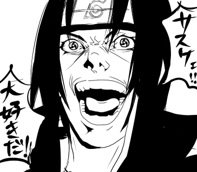yagami light and uchiha itachi (naruto and 2 more) drawn by erichika
