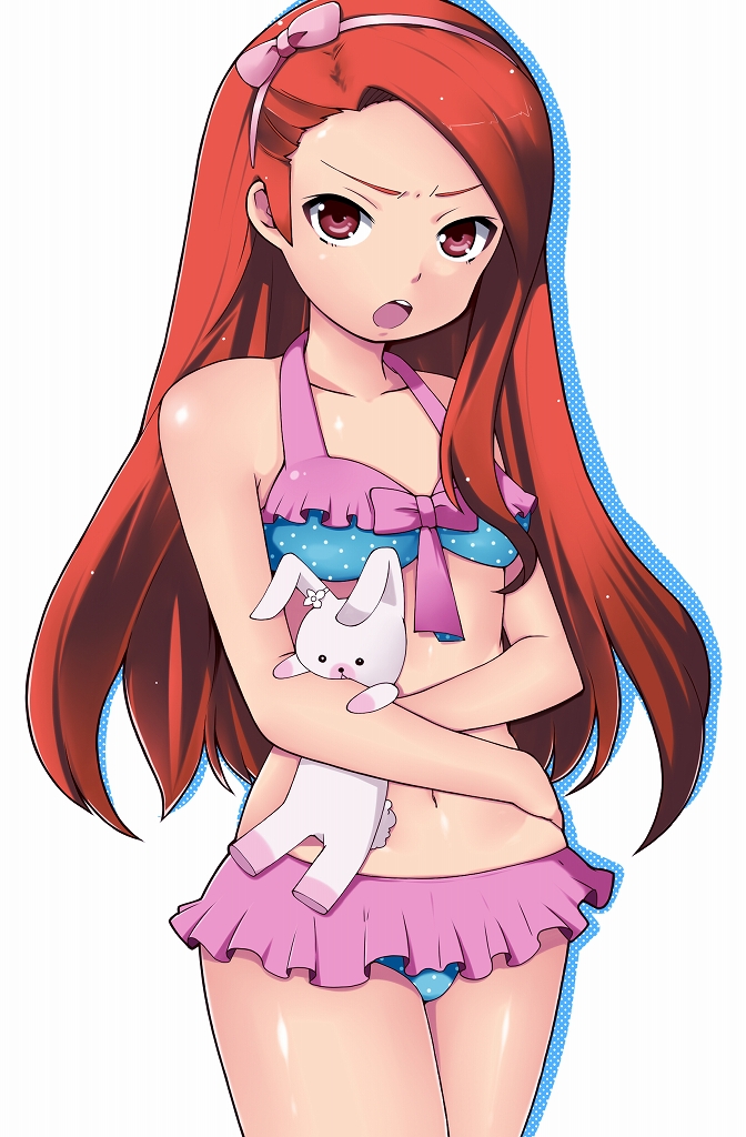 minase iori and usa-chan (idolmaster) drawn by momo_(fruits_box)