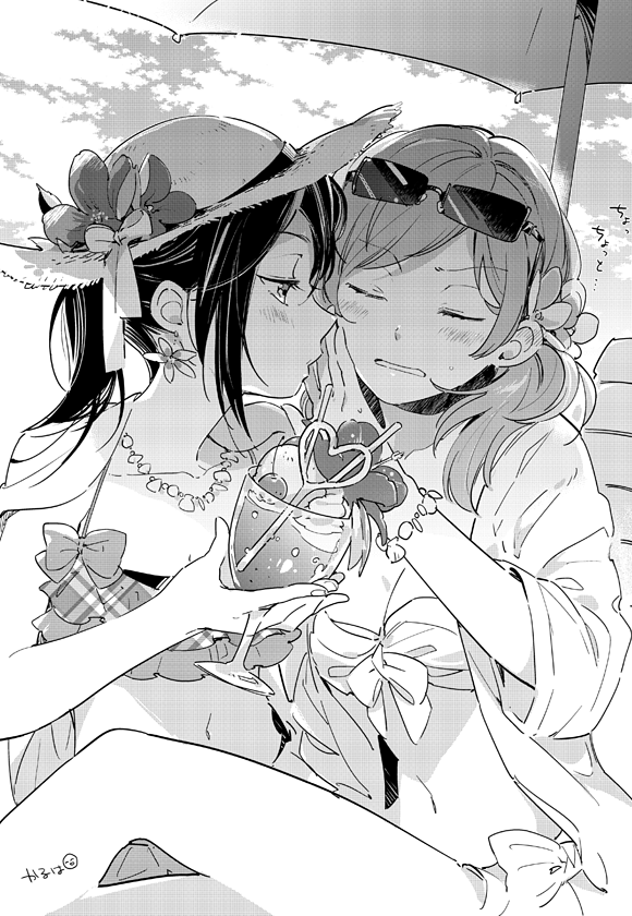 nishikino maki and yazawa nico (love live! and 1 more) drawn by karuha