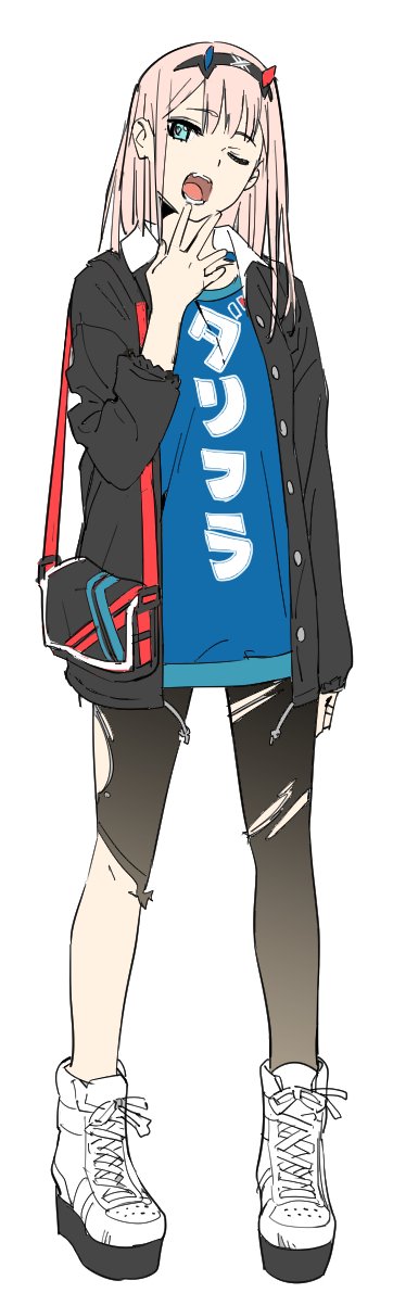 zero two (darling in the franxx) drawn by tarou2