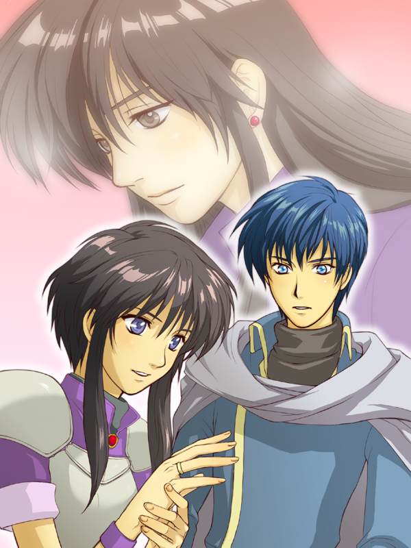 larcei, ayra, and finn (fire emblem and 1 more) drawn by musakoji