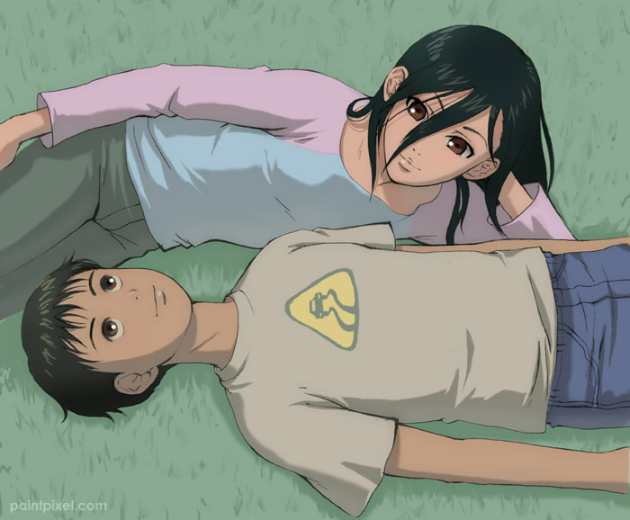 minami maho and tanaka yukio (beck) drawn by paintpixel