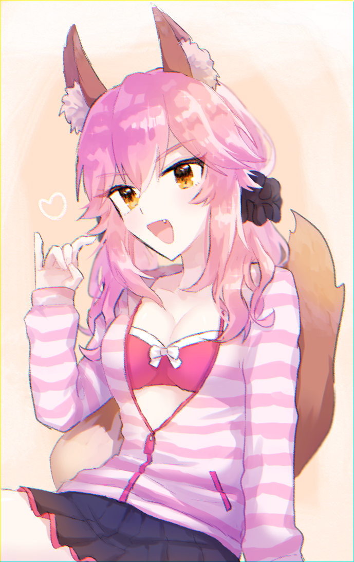 tamamo and tamamo no mae (fate and 2 more) drawn by amirudesu