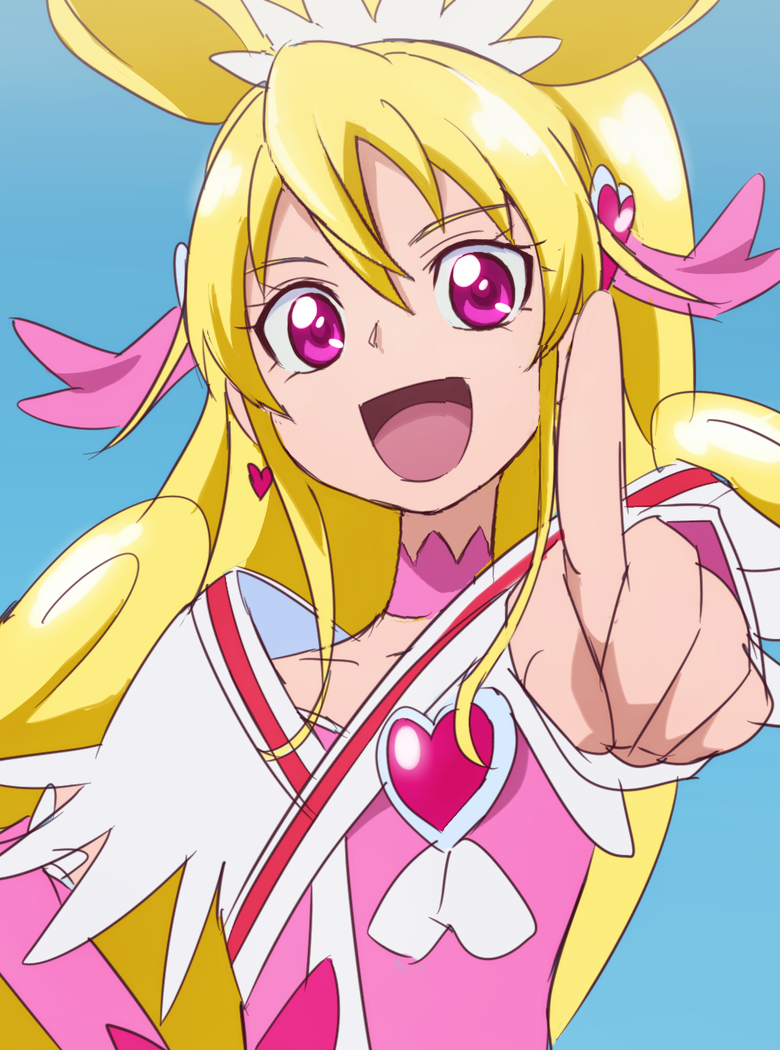 aida mana and cure heart (precure and 1 more) drawn by oimanji