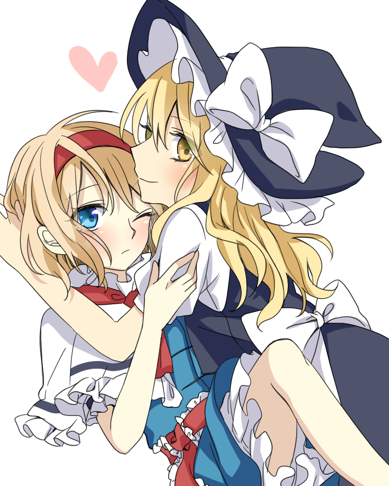 kirisame marisa and alice margatroid (touhou) drawn by tsuno_no_hito