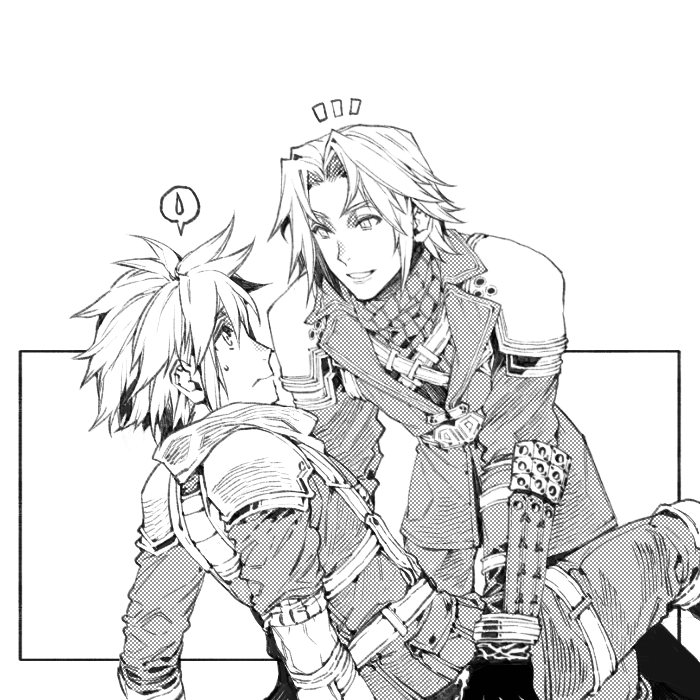 cloud strife and sephiroth (final fantasy and 3 more) drawn by hiryuu_(kugelcruor)