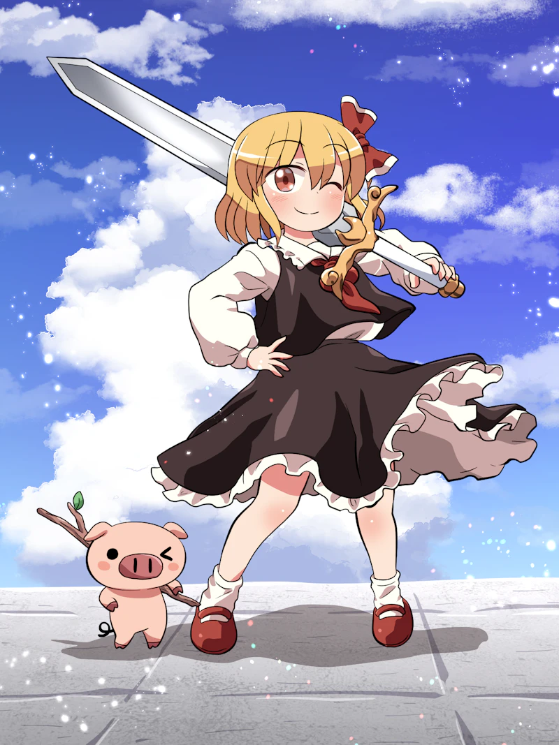 rumia (touhou) drawn by rokugou_daisuke