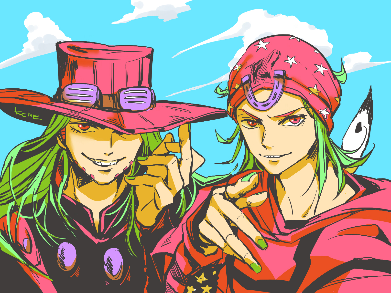 Johnny Joestar And Gyro Zeppeli Jojo No Kimyou Na Bouken And 1