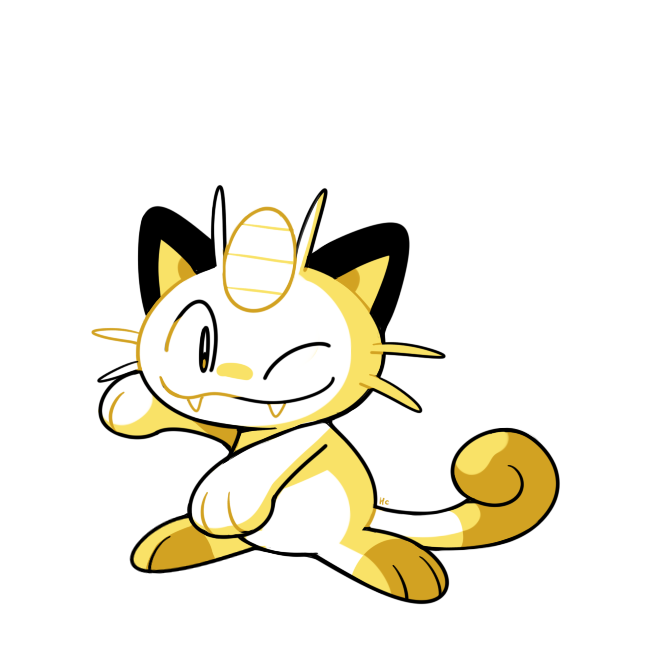 meowth (pokemon and 1 more) drawn by rumwik