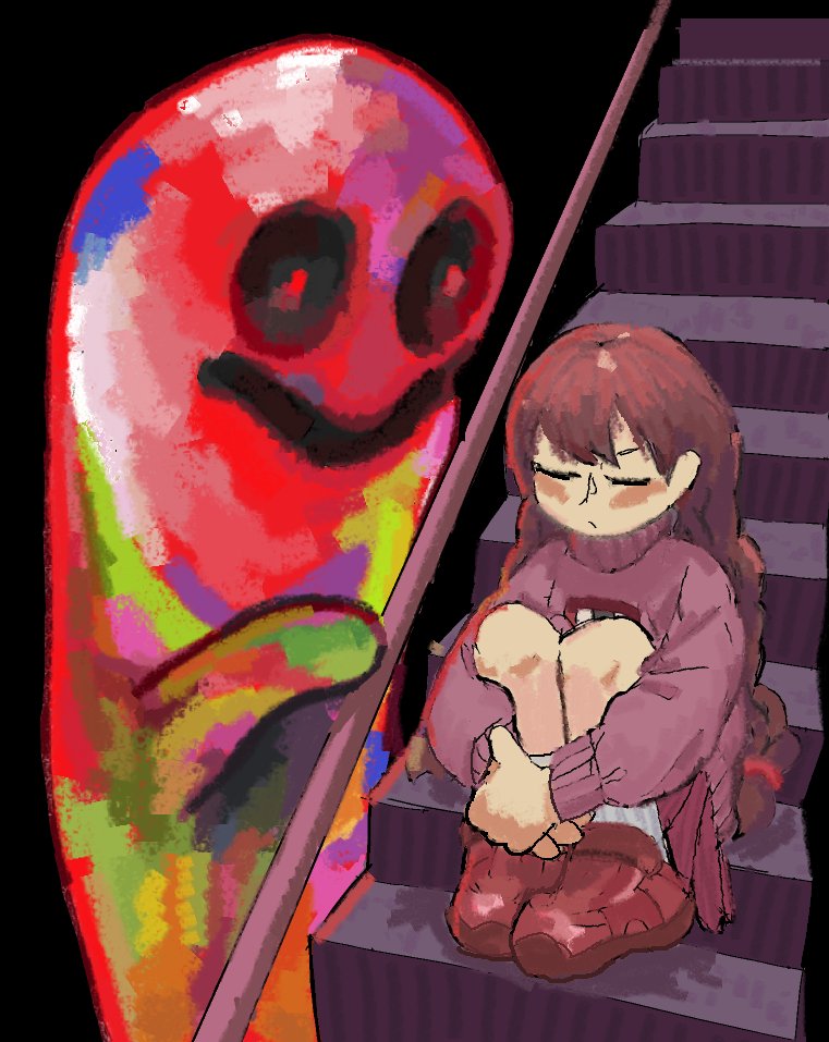 madotsuki and kyukkyu-kun (yume nikki) drawn by ratfoob