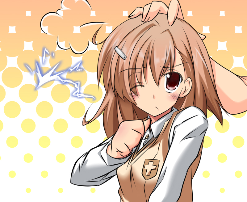 misaka mikoto (toaru majutsu no index) drawn by plus9
