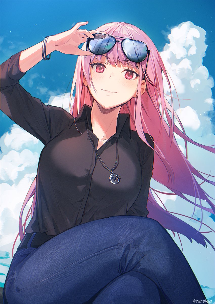 mori calliope and death-sensei (hololive and 1 more) drawn by ninomae_ina'nis_(artist)